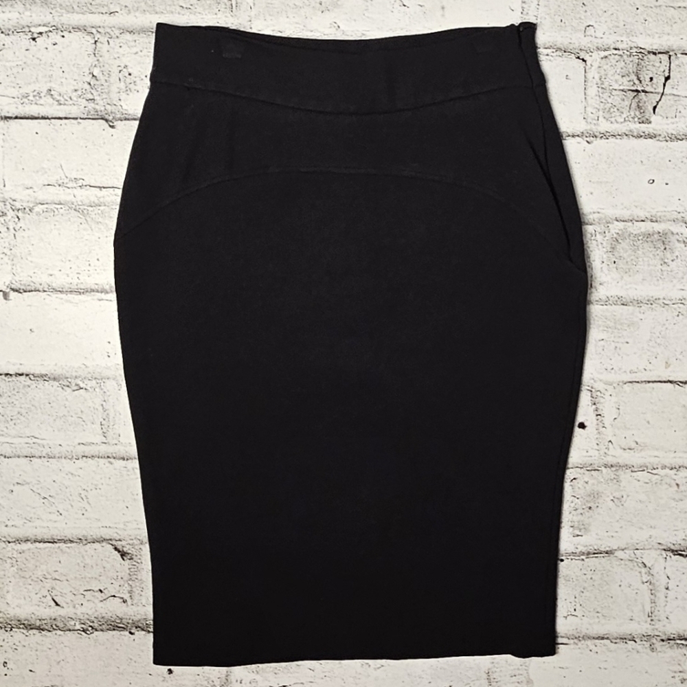 Jacob Womens Black Pencil Skirt Size 6 High Waist Stretch Career Workwear
